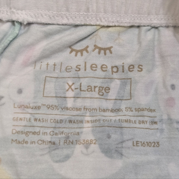 Little Sleepies Lunaluxe Bamboo Viscose Barnyard Animals Adult Pajama Pants, XL - Picture 2 of 7
